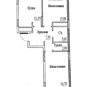 Изображение для 2-к. квартира, 54,3 кв.м., этаж 4/7 №19